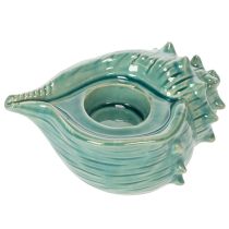 Artikel Theelichthouder in de vorm van een schelp, decoratief voor tafelkaarsen, badkamer en woonkamer, 16 cm