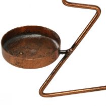 Artikel Theelichthouder kerstboom tafeldecoratie brons Ø27cm H38cm