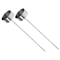 Artikel Theelichthouder om in te steken zilver 21cm 8 st
