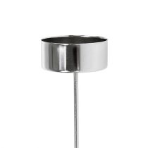 Artikel Theelichthouder om in te steken zilver 21cm 8 st