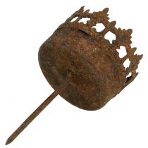 Artikel Waxinelichthouder voor het plakken van roest Ø5,2cm H10,5cm 4 stuks