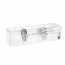 Artikel Kaarshouder om in te steken metaal/glas Ø6,5cm H19cm 2 st