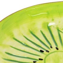 Artikel Ronde keramische borden met kiwi-motief, geschikt voor de eettafel of keuken, 16 cm, 2 stuks