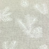 Tafellint met dennenmotief grijs 20cm 5m
