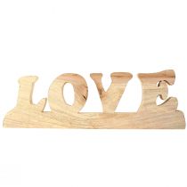 Artikel Houten tafeldecoratie "Love" van wilgenhout, natuurlijke afwerking, 60x19cm, rustiek