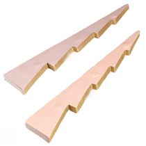 Artikel Tafeldecoratie kerstboom honingraatpapier Abrikoos Goud H30cm 2 st
