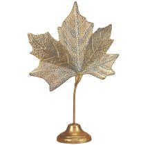 Tafeldecoratie herfst esdoornblad decoratie goud antiek 58cm × 39cm