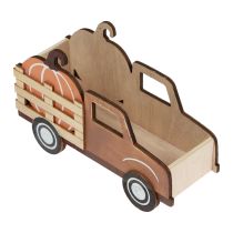 Artikel Tafeldecoratie herfstpompoendecoratie bestelwagen hout 20×7,5×12,5cm
