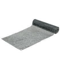 Tafelloper met pailletten zilver B25cm L228cm