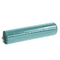 Artikel Tafelloper met pailletten turquoise B25cm L228cm