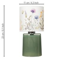 Artikel LED-tafellamp met bloemenpatroon voor stijlvolle woonkamerverlichting, 23 cm