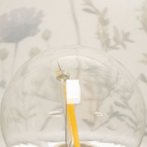 Artikel LED-tafellamp met bloemenpatroon voor stijlvolle woonkamerverlichting, 23 cm