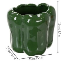 Artikel Paprika keramische plantenpot voor een moderne keukeninrichting, geschikt voor elke interieurstijl, 13 cm, 2 stuks