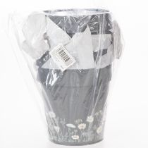 Artikel Bloempot met bloemenpatroon voor moderne huis- en zomerse balkondecoratie, 13 cm, 4 stuks