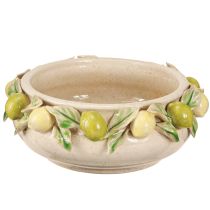 Artikel Keramische kom met citroenen – Mediterrane decoratieve kom voor tafel &amp; keuken Ø21,5cm H8,5cm