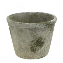 Bloempot antiek look plantenbak met patina Ø20.5cm H16cm