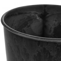 Artikel Vloervaas zwart Vaas kunststof antraciet Ø17,5cm H28cm