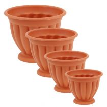 Artikel Pot met bodem kunststof terracotta Ø 15cm - 21cm, 1 st