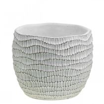 Artikel Plantenbak Beton Wit Vintage Honingraat Decoratieve Bloempot H15cm Ø15cm