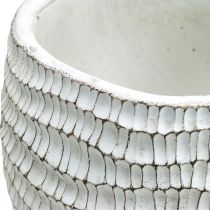 Artikel Plantenbak Beton Wit Vintage Honingraat Decoratieve Bloempot H15cm Ø15cm