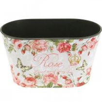 Artikel Plantpot rozen, decoratief vat, bloemenbak 21,5 cm / 18,5 cm set van 2