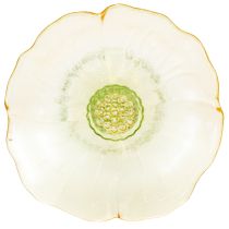 Artikel Decoratief glazen bord met voet, bloemmotief, ideaal voor feestelijke presentatie, 15 cm