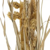Gedroogde grassen en granen naturel in een bos gedroogd boeket 48cm