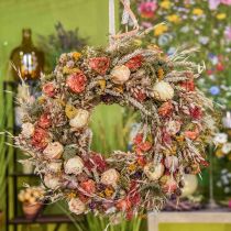 Artikel Boeket droogbloemen granen en klaprozen droogdecoratie 60cm 100g