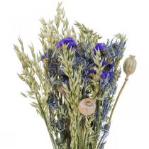 Artikel Boeket droogbloemen Boeket weidebloemen blauw H50cm 100g