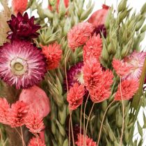 Artikel Boeket gedroogde bloemen, strobloemen, graan, klaprooszaadkapsels, Phalaris, rietgras, 55 cm