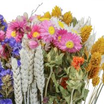 Boeket droogbloemen lamsoor Phalaris korrel 55cm