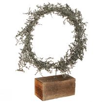 Artikel Droogkrans Asperges rustieke decoratieve krans houten voet Ø35cm