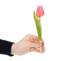 Artikel Hoogwaardige tulpbloem, levensechte replica voor tafelvazen, 21 cm, 6 stuks