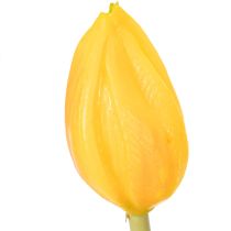 Artikel Kunstmatig tulpenboeket, kleurrijk, realistische decoratie, hoge kwaliteit voor thuis, 43 cm, 7 stuks