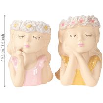 Artikel Bloempot Keramiek Dreaming Girl Assorti H19.5cm 2st