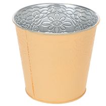 Artikel Metalen plantenbak, pasteloranje, Ø13,5 cm H12,5 cm