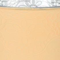Artikel Metalen plantenbak, pasteloranje, Ø16cm H14cm