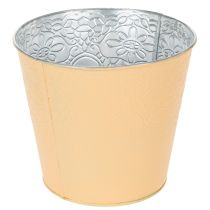 Artikel Metalen plantenbak, pasteloranje, Ø16cm H14cm