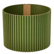 Artikel Plantenbak papier donkergroen bloempot Ø19cm H14cm 3 st