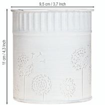 Artikel Plantenbak Paardenbloem Bloempot Wit Ø9,5cm H11cm