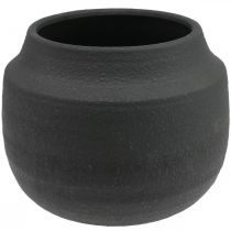 Bloempot zwart keramiek Ø27cm H23cm