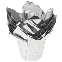Artikel Plantenbak zilver glans geschenkverpakking Ø5,5cm H6cm 8 stuks