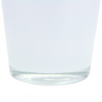 Artikel Glazen plantenbak wit Ø11,5cm H11cm