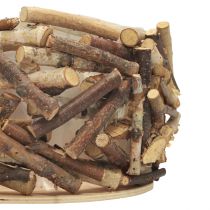 Plantenbak hout, bloemenschaal, plantenschaal rond Ø30cm H18cm