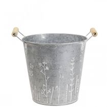 Plantenbak plantenbak vintage decoratieve metalen emmer Ø14cm H13cm