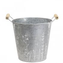 Plantenbak plantenbak vintage decoratieve metalen emmer Ø16cm H15cm