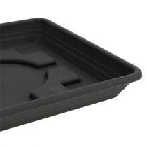 Artikel Onderzetter Lara vierkant 25cm x 25cm antraciet 1 st