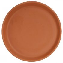 Artikel Keramiek onderzetter, schotel terracotta klei Ø14.5cm