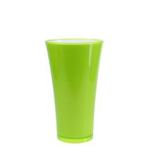 Vaas &quot;Fizzy&quot; Ø16cm H27cm Appelgroen 1 st