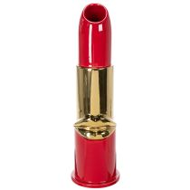 Artikel Decoratieve vaas met lippenstiftdesign voor kunstbloemen met lange stelen, 38 cm